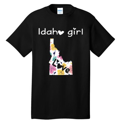 Idaho Girl Shirts I Love Idaho Home Gift Tall T-Shirt