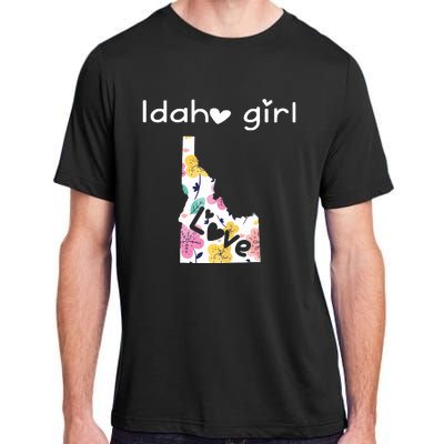 Idaho Girl Shirts I Love Idaho Home Gift Adult ChromaSoft Performance T-Shirt