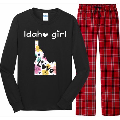 Idaho Girl Shirts I Love Idaho Home Gift Long Sleeve Pajama Set