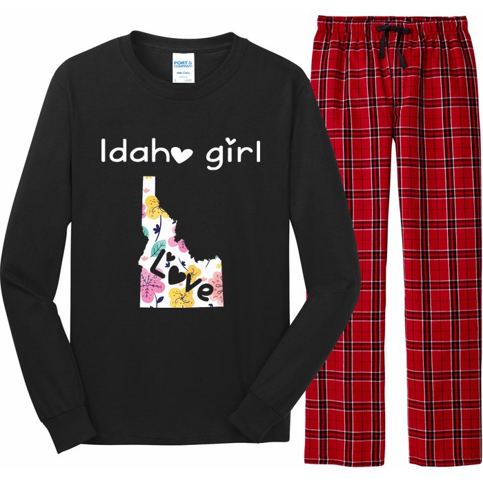 Idaho Girl Shirts I Love Idaho Home Gift Long Sleeve Pajama Set