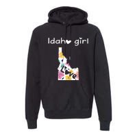 Idaho Girl Shirts I Love Idaho Home Gift Premium Hoodie