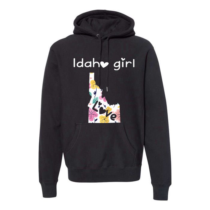 Idaho Girl Shirts I Love Idaho Home Gift Premium Hoodie