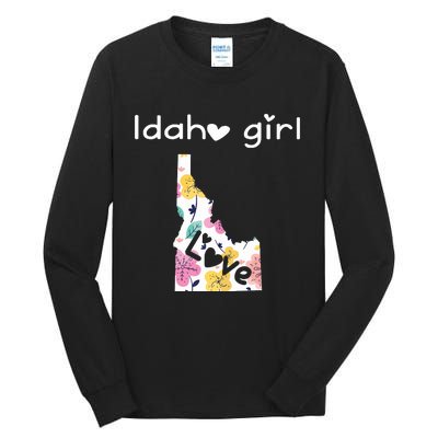 Idaho Girl Shirts I Love Idaho Home Gift Tall Long Sleeve T-Shirt