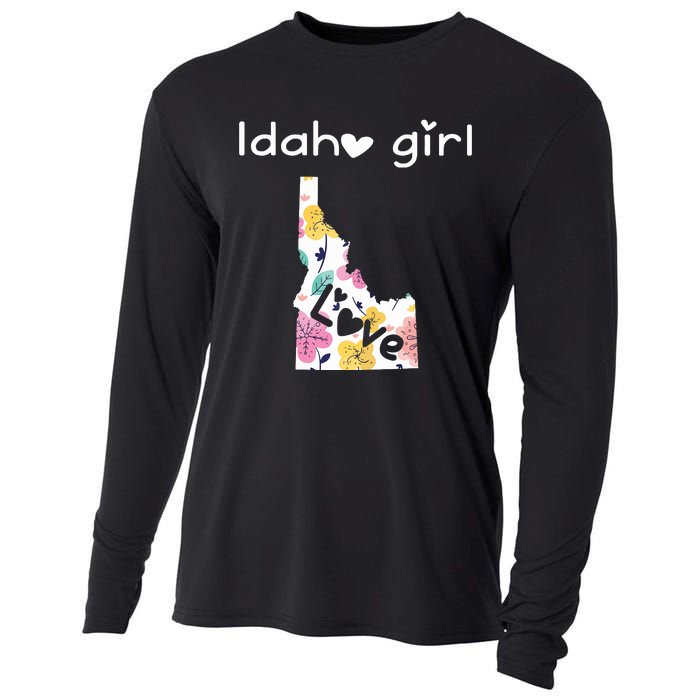 Idaho Girl Shirts I Love Idaho Home Gift Cooling Performance Long Sleeve Crew