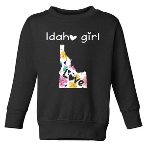 Idaho Girl Shirts I Love Idaho Home Gift Toddler Sweatshirt