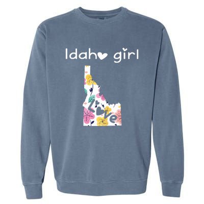 Idaho Girl Shirts I Love Idaho Home Gift Garment-Dyed Sweatshirt