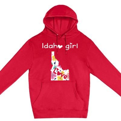 Idaho Girl Shirts I Love Idaho Home Gift Premium Pullover Hoodie