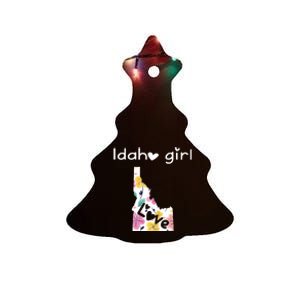 Idaho Girl Shirts I Love Idaho Home Gift Ceramic Tree Ornament