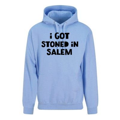 I Got Stoned In Salem Halloween Witches Weed Stoners Cute Gift Unisex Surf Hoodie