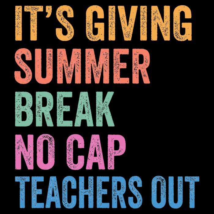 Its Giving Summer Break No Cap Funny Teacher Last Day Impact Tech Backpack