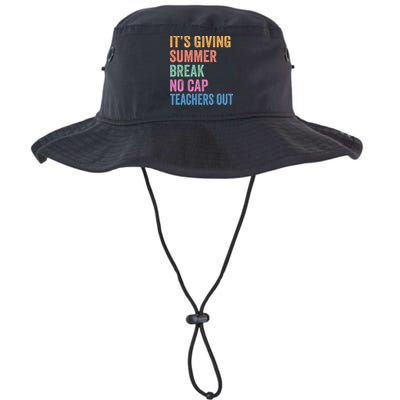 Its Giving Summer Break No Cap Funny Teacher Last Day Bucket Hat