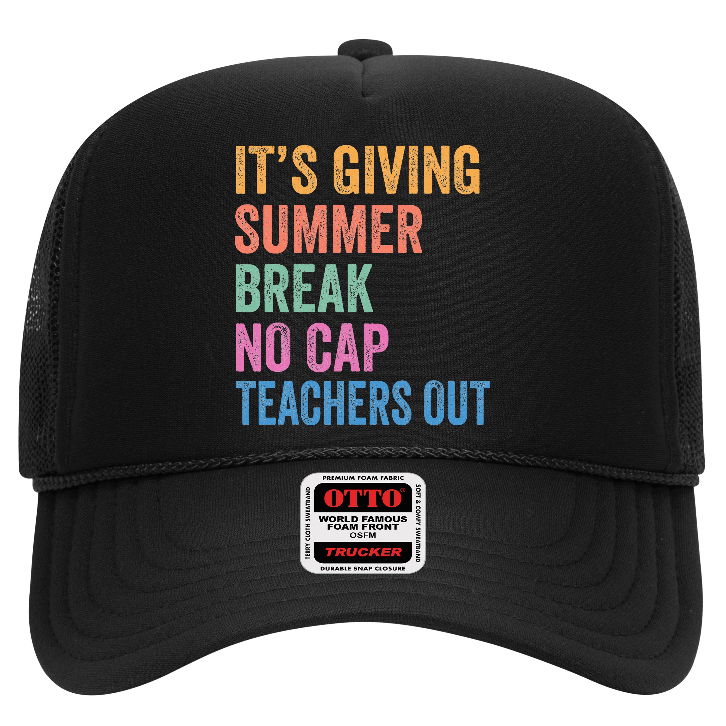 Its Giving Summer Break No Cap Funny Teacher Last Day Hat