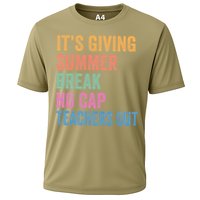 Its Giving Summer Break No Cap Funny Teacher Last Day Cooling Performance Crew T-Shirt