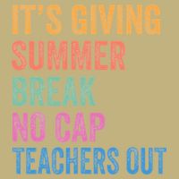 Its Giving Summer Break No Cap Funny Teacher Last Day Cooling Performance Crew T-Shirt