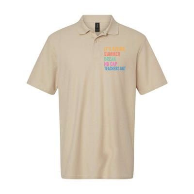Its Giving Summer Break No Cap Funny Teacher Last Day Polo