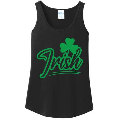 Irish Green Shamrock St Patricks Day Ladies Essential Tank