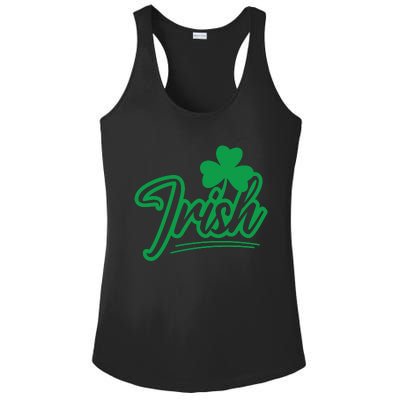 Irish Green Shamrock St Patricks Day Ladies PosiCharge Competitor Racerback Tank