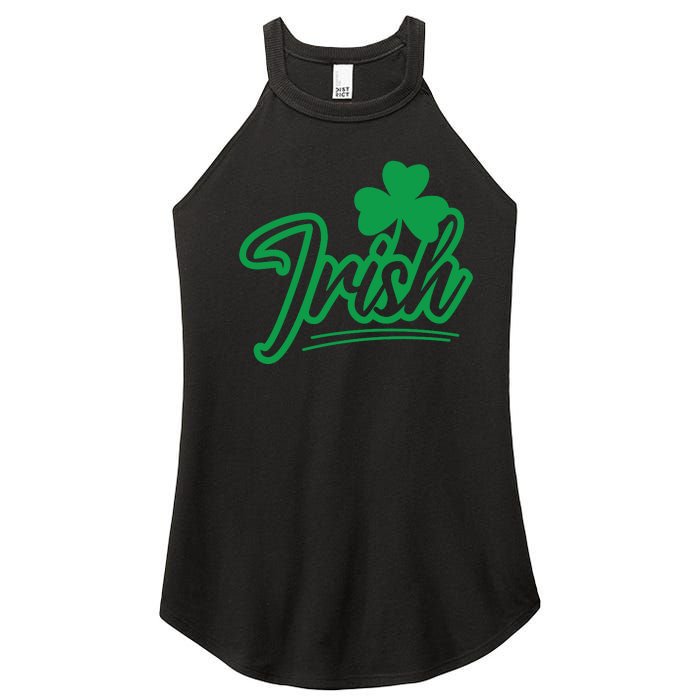 Irish Green Shamrock St Patricks Day Women's Perfect Tri Rocker Tank