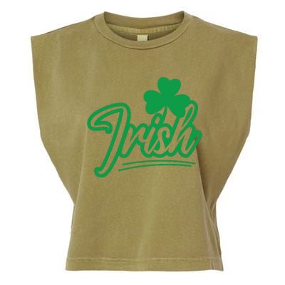 Irish Green Shamrock St Patricks Day Garment-Dyed Women's Muscle Tee