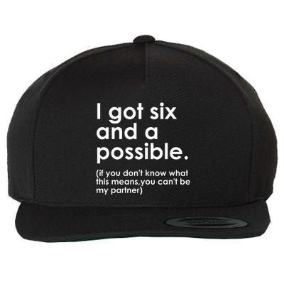 I Got Six And A Possible If You DonT Know What This Means Wool Snapback Cap
