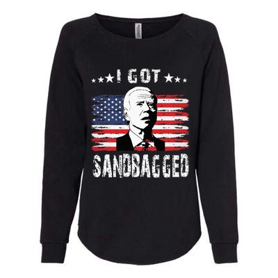 I Got Sandbagged Joe Biden Funny Quote Womens California Wash Sweatshirt