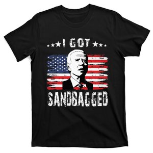 I Got Sandbagged Joe Biden Funny Quote T-Shirt