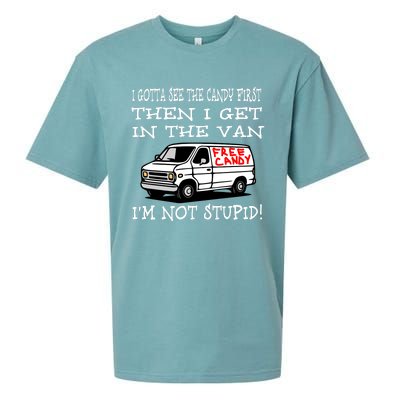 I Gotta See The Candy First Then I Get In The Van IM Not Stupid Sueded Cloud Jersey T-Shirt