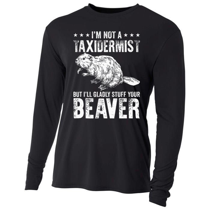 I´M Gladly Stuff Your Beaver Taxidermy Cooling Performance Long Sleeve Crew