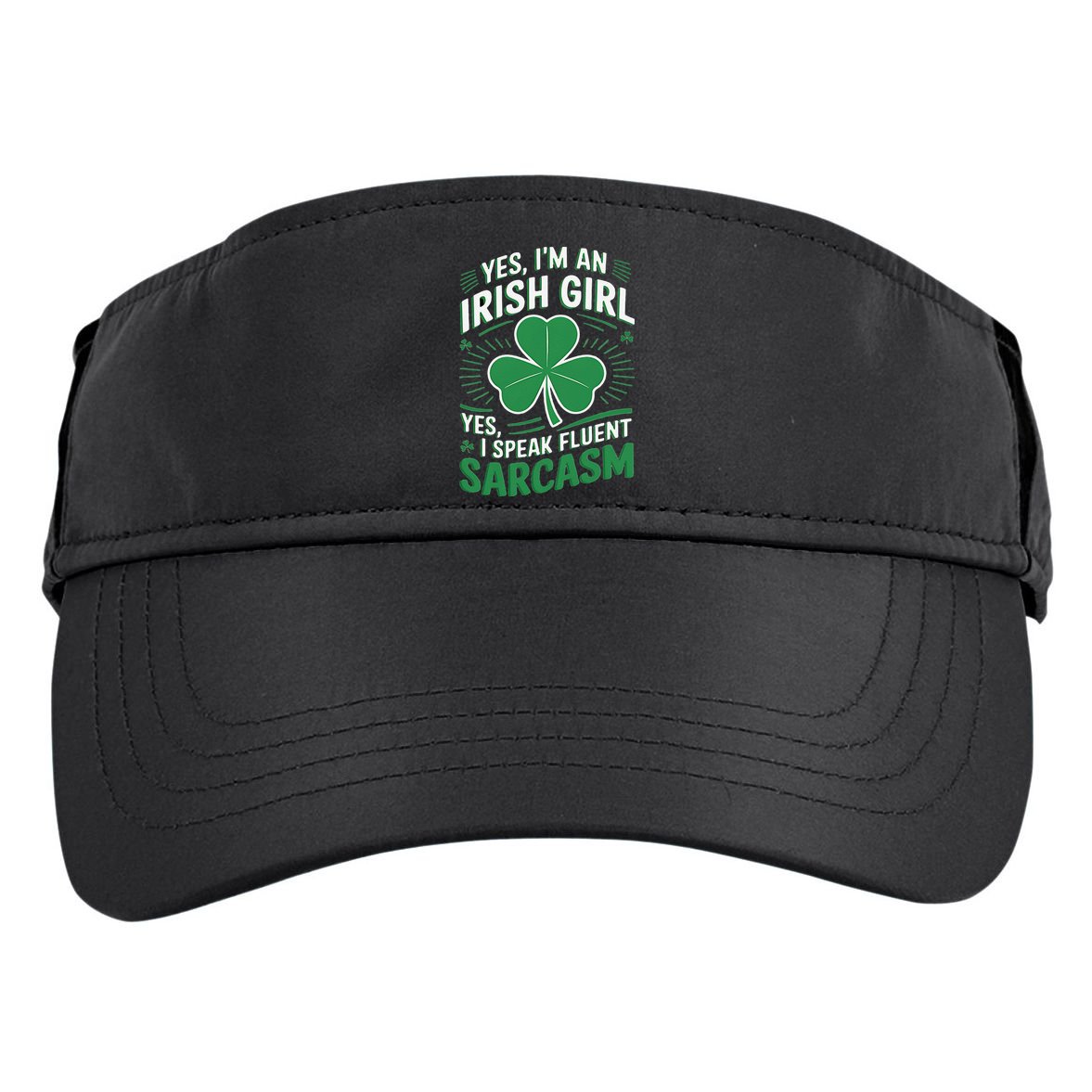 Irish Girl Speak Fluent Sarcasm Funny Adult Drive Performance Visor