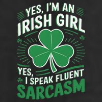 Irish Girl Speak Fluent Sarcasm Funny Adult Drive Performance Visor