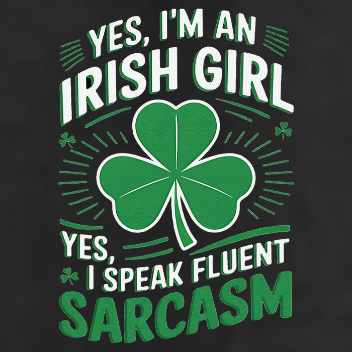 Irish Girl Speak Fluent Sarcasm Funny Adult Drive Performance Visor