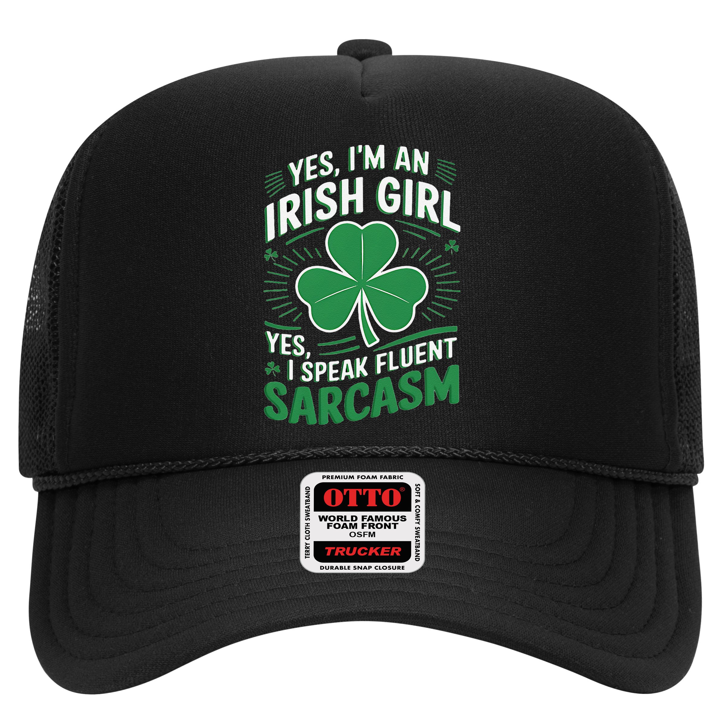 Irish Girl Speak Fluent Sarcasm Funny Hat