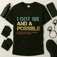 I Got Six And A Possible Funny Retro Spades Card Game T-Shirt