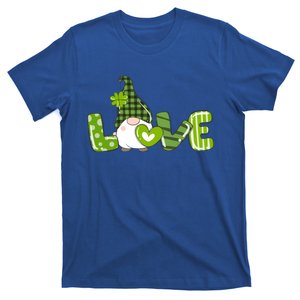 Irish Gnome Shamrock Heart Love St Patricks Day Gift T-Shirt