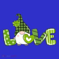 Irish Gnome Shamrock Heart Love St Patricks Day Gift Tall T-Shirt