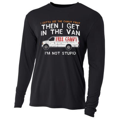 I Gotta See The Candy First Funny Adult Humor Cooling Performance Long Sleeve Crew