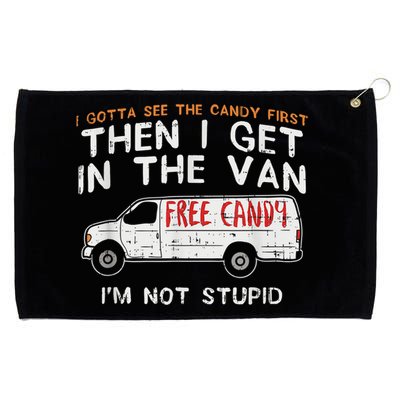 I Gotta See The Candy First Funny Adult Humor Grommeted Golf Towel