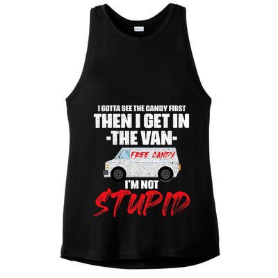 I Gotta See The Candy First Then I Get In The Van Ladies PosiCharge Tri-Blend Wicking Tank