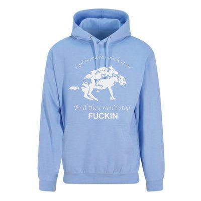 I Got Two Wolves Inside Of Me And They Won’T Stop Fuckin Unisex Surf Hoodie