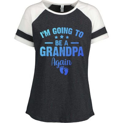 Im Going To Be A Grandpa Again Promoted To Grandpa Again Cute Gift Enza Ladies Jersey Colorblock Tee