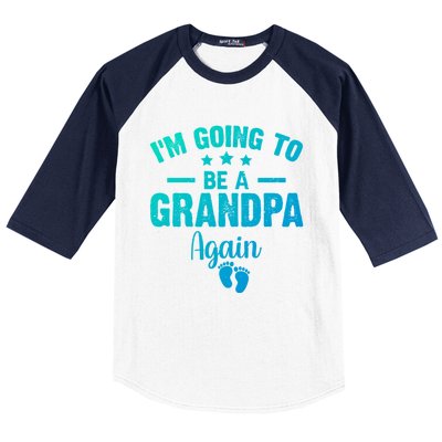 Im Going To Be A Grandpa Again Promoted To Grandpa Again Cute Gift Baseball Sleeve Shirt