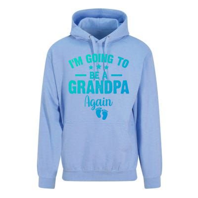 Im Going To Be A Grandpa Again Promoted To Grandpa Again Cute Gift Unisex Surf Hoodie