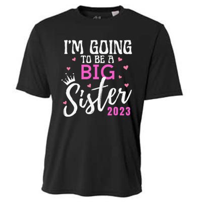 I'm Going To Be A Big Sister Pregnancy Announcement Promoted Cooling Performance Crew T-Shirt