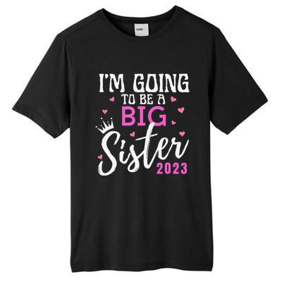 I'm Going To Be A Big Sister Pregnancy Announcement Promoted Tall Fusion ChromaSoft Performance T-Shirt