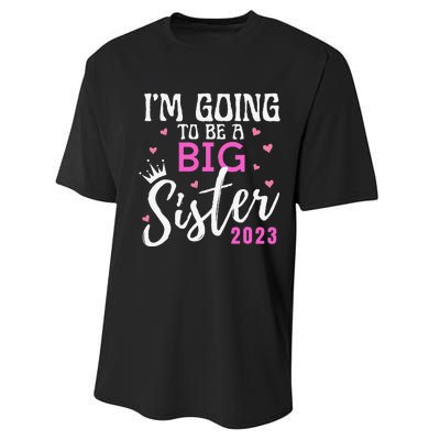 I'm Going To Be A Big Sister Pregnancy Announcement Promoted Performance Sprint T-Shirt