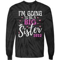 I'm Going To Be A Big Sister Pregnancy Announcement Promoted Tie-Dye Long Sleeve Shirt