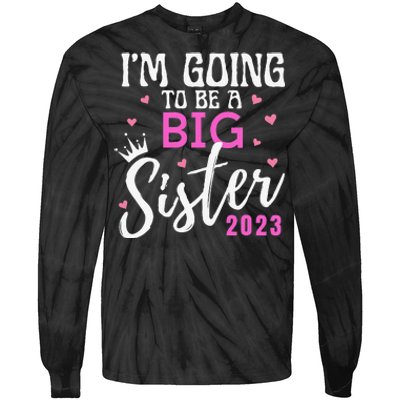 I'm Going To Be A Big Sister Pregnancy Announcement Promoted Tie-Dye Long Sleeve Shirt