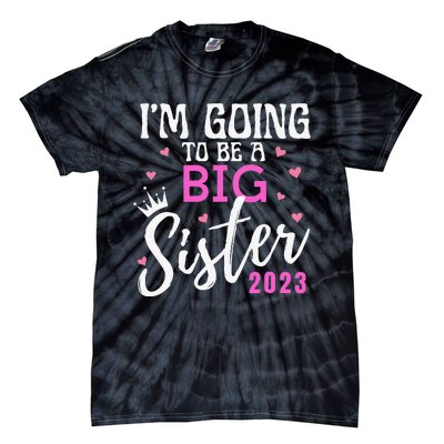 I'm Going To Be A Big Sister Pregnancy Announcement Promoted Tie-Dye T-Shirt