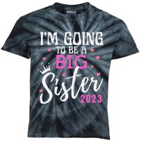 I'm Going To Be A Big Sister Pregnancy Announcement Promoted Kids Tie-Dye T-Shirt