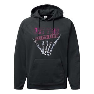 I Get This Party Started Skeleton Performance Fleece Hoodie